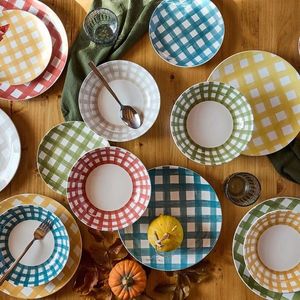 Serviciu de masa 18 piese Madison Caledonia, Tognana, portelan, multicolor imagine