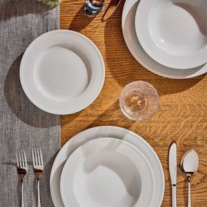 Serviciu de masa 18 piese Milano Bianco, Tognana, portelan, alb imagine
