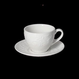 Set 6 cesti de cafea cu farfurie Etoile, Andrea Fontebasso, 90 ml, New Bone China, alb imagine