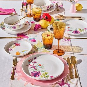 Serviciu de masa 18 piese Edge Iris, Andrea Fontebasso, portelan, multicolor imagine