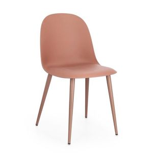 Scaun Ella, Bizzotto, 45x51.5x80.5 cm, polipropilena/otel, caramiziu imagine