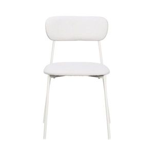 Scaun Inka, Bizzotto, 45x49x78 cm, otel/poliester, alb imagine