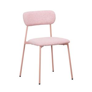 Scaun Inka, Bizzotto, 45x49x78 cm, otel/poliester, roz imagine
