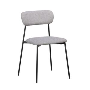 Scaun Inka, Bizzotto, 45x49x78 cm, otel/poliester, negru/gri inchis imagine
