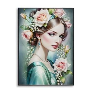 Mauro Ferretti Pânză Lacuită cu Cadru -A- cm 72x4x102 Fantasy | Aosom Romania imagine