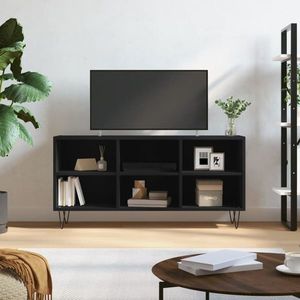 vidaXL Comodă TV, negru, 103, 5x30x50 cm, lemn compozit imagine