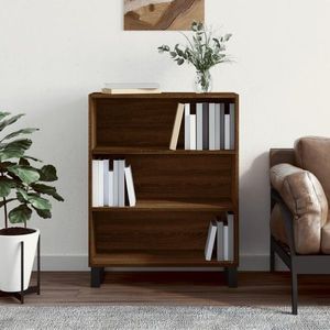 vidaXL Dulap cu rafturi, stejar maro, 69, 5x32, 5x90 cm, lemn compozit imagine
