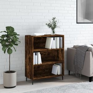 vidaXL Dulap cu rafturi, stejar fumuriu, 69, 5x32, 5x90 cm lemn compozit imagine