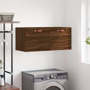 vidaXL Dulap de perete, stejar maro, 80x36, 5x35 cm, lemn compozit imagine