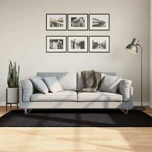 vidaXL Covor „OVIEDO”, fire scurte, negru, 100x200 cm imagine