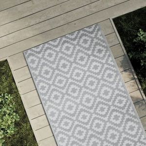vidaXL Covor de exterior, ARAKIL gri, 80x150 cm, PP imagine