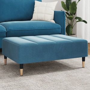 vidaXL Taburet, albastru, 77x55x31 cm, catifea imagine