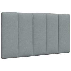 vidaXL Pernă tăblie de pat, gri deschis, 80 cm, material textil imagine