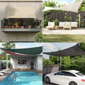 vidaXL Pânză parasolar portocaliu 5x7x7 m HDPE 160 g/m² triunghiular imagine