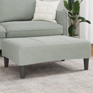 vidaXL Taburet, gri deschis, 77x55x31 cm, catifea imagine