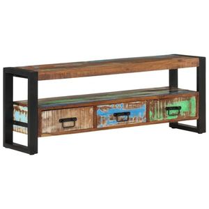 vidaXL Comodă TV, 120x30x45 cm, lemn masiv reciclat imagine