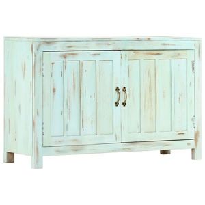 vidaXL Servantă, albastru deschis, 110x35x70 cm, lemn masiv de mango imagine