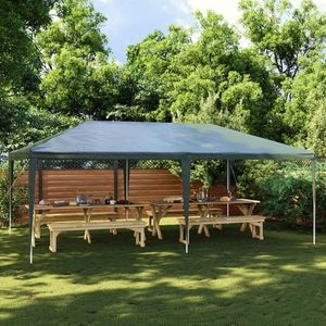 vidaXL Cort de petrecere profesional, verde, 4 x 6 m, 90 g/m² imagine