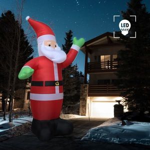vidaXL Moș Crăciun gonflabil, LED, IP20, 600 cm, XXL imagine