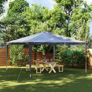 vidaXL Cort de petrecere profesional, antracit, 4 x 4 m, 90 g/m² imagine