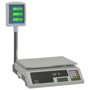 vidaXL Cântar electronic de pachete cu LCD, 30 kg imagine