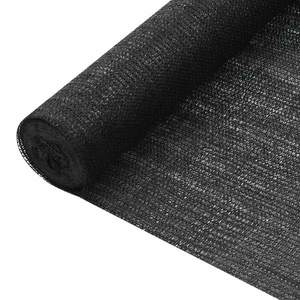 vidaXL Plasă protecție intimitate, negru, 3, 6x25 m, HDPE, 75 g/m² imagine