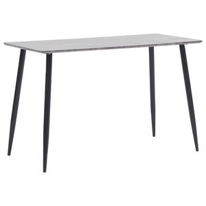 vidaXL Masă de bucătărie, gri, 120x60x75 cm, MDF imagine