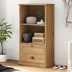 vidaXL Bibliotecă VIGO, 60x35x114, 5 cm, lemn masiv de pin imagine