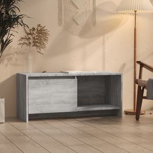 vidaXL Comodă TV, sonoma gri, 90x35x40 cm, PAL imagine