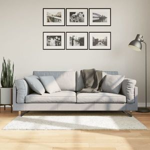 vidaXL Covor „OVIEDO”, fire scurte, crem, 80x150 cm imagine