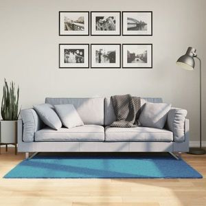 vidaXL Covor „OVIEDO”, fire scurte, turcoaz, 80x150 cm imagine