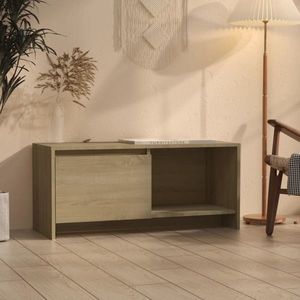 vidaXL Comodă TV, stejar sonoma, 90x35x40 cm, PAL imagine