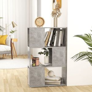 vidaXL Bibliotecă/Separator cameră, gri beton, 60x24x94 cm, PAL imagine