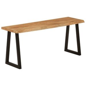 vidaXL Bancă cu margini naturale 105 cm, lemn masiv de acacia imagine