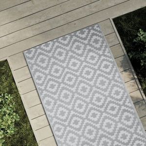 vidaXL Covor de exterior, ARAKIL gri, 80x250 cm, PP imagine