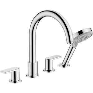 Baterie cu montaj pe cada Hansgrohe Vernis Shape cu 4 elemente crom imagine