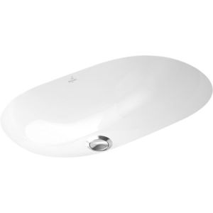 Lavoar Villeroy & Boch O.Novo 53x32cm montare sub blat fara orificiu baterie Alb Alpin imagine