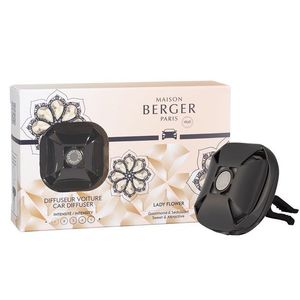 Set odorizant masina Maison Berger Eternity Gun Metal + rezerva ceramica Lady Flower imagine