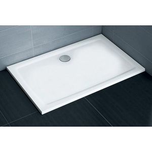 Cadita de dus rectangulara Ravak Gigant Pro Flat 100x80cm alb imagine