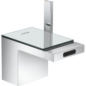 Baterie bideu Axor MyEdition ventil push-open crom/sticla oglinda imagine