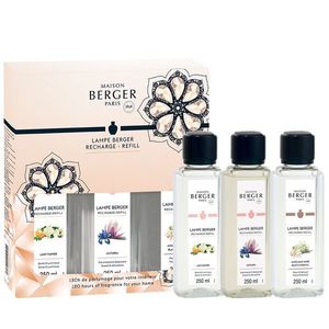 Set parfum pentru lampa catalitica Maison Berger Eternity Triopack cu Lady Flower Liliflora Angelique Noire 3x 250ml imagine