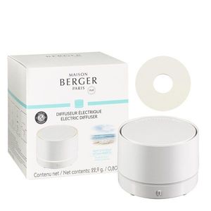 Difuzor electric fara fir Maison Berger Nomade Blanc cu rezerva ceramica Vent d\'Ocean imagine