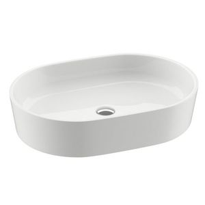 Lavoar tip bol Ravak Moon 2 56x40cm h12cm fara orificiu baterie fara preaplin alb imagine