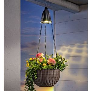 Ghiveci suspendat cu iluminare solară imagine