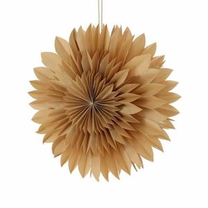 Decorațiune suspendată stea de hârtie Gold, 50 cm imagine