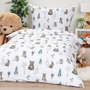 Lenjerie de pat din bumbac 4Home Forest Friends , 140 x 200 cm, 70 x 90 cm, 140 x 200 cm, 70 x 90 cm imagine