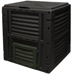 Compostor, 450 l , negru, 80 x 80 x 81 cm imagine