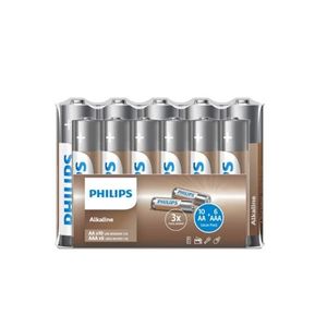 Philips Baterie de intrare alcalină, 10 AA + 6 AAA imagine
