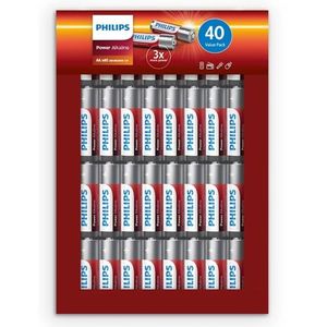 Baterii alcaline Philips AA 1, 5 V Power, 40 buc imagine
