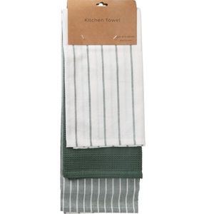 Prosop de bucătărie verde, 45 x 70 cm, set de 3 buc., verde imagine